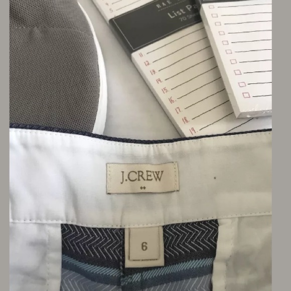 J.Crew Textured Zigzag Stripe Shorts Cotton Blend - Picture 4 of 5